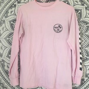 Long sleeve Vans T-Shirt Pink Checkered Medium